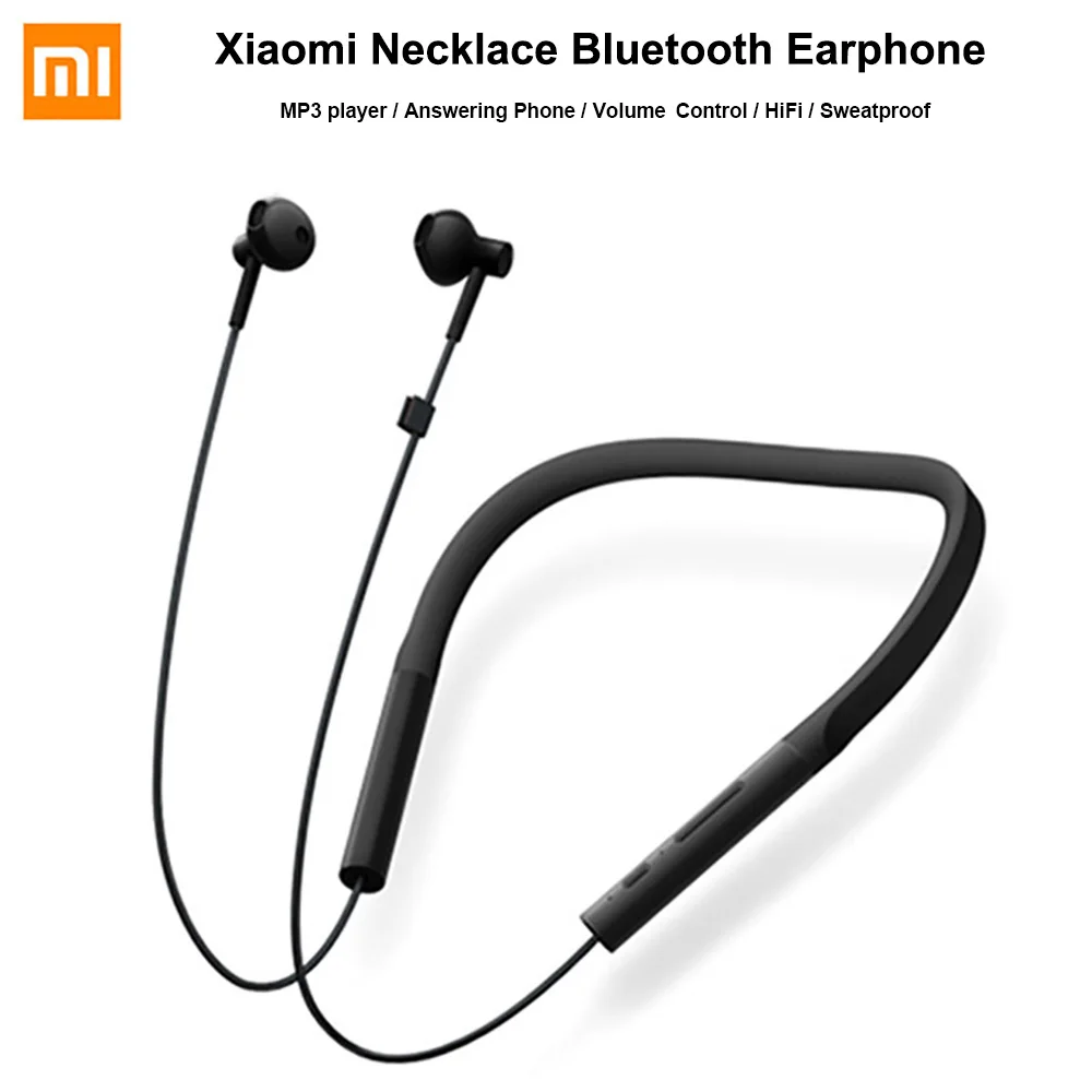 Xiaomi наушники ожерелье беспроводные Bluetooth xiaomi игровые гарнитуры с микрофоном и