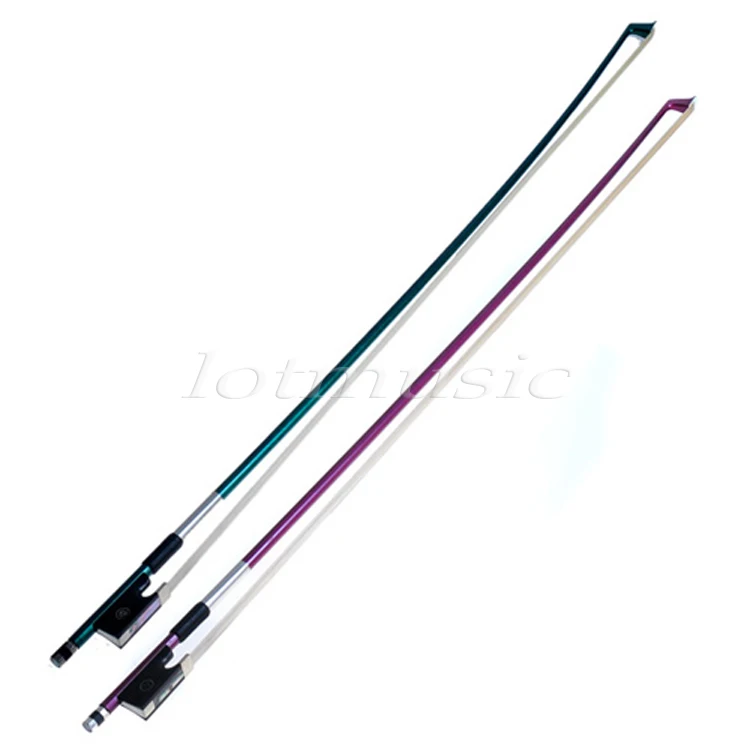 

2sets green&purple carbon fiber Violin Bow Stunning Bow 1/8 Violin Bow