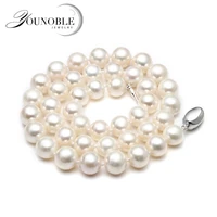 wedding real freshwater pearl necklace for womenwhite bridal natural round choker big pearl necklaces wife anniversary