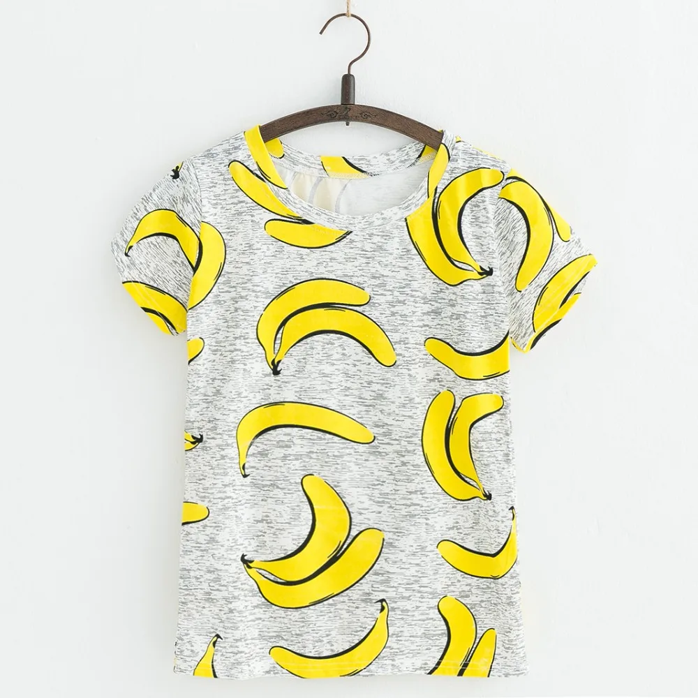 JKKUCOCO Hot Style ice-lolly Print Tees Short Sleeve T-shirt Women t shirt Summer Cotton t-shirt Tops Causal t-shirts | Женская одежда
