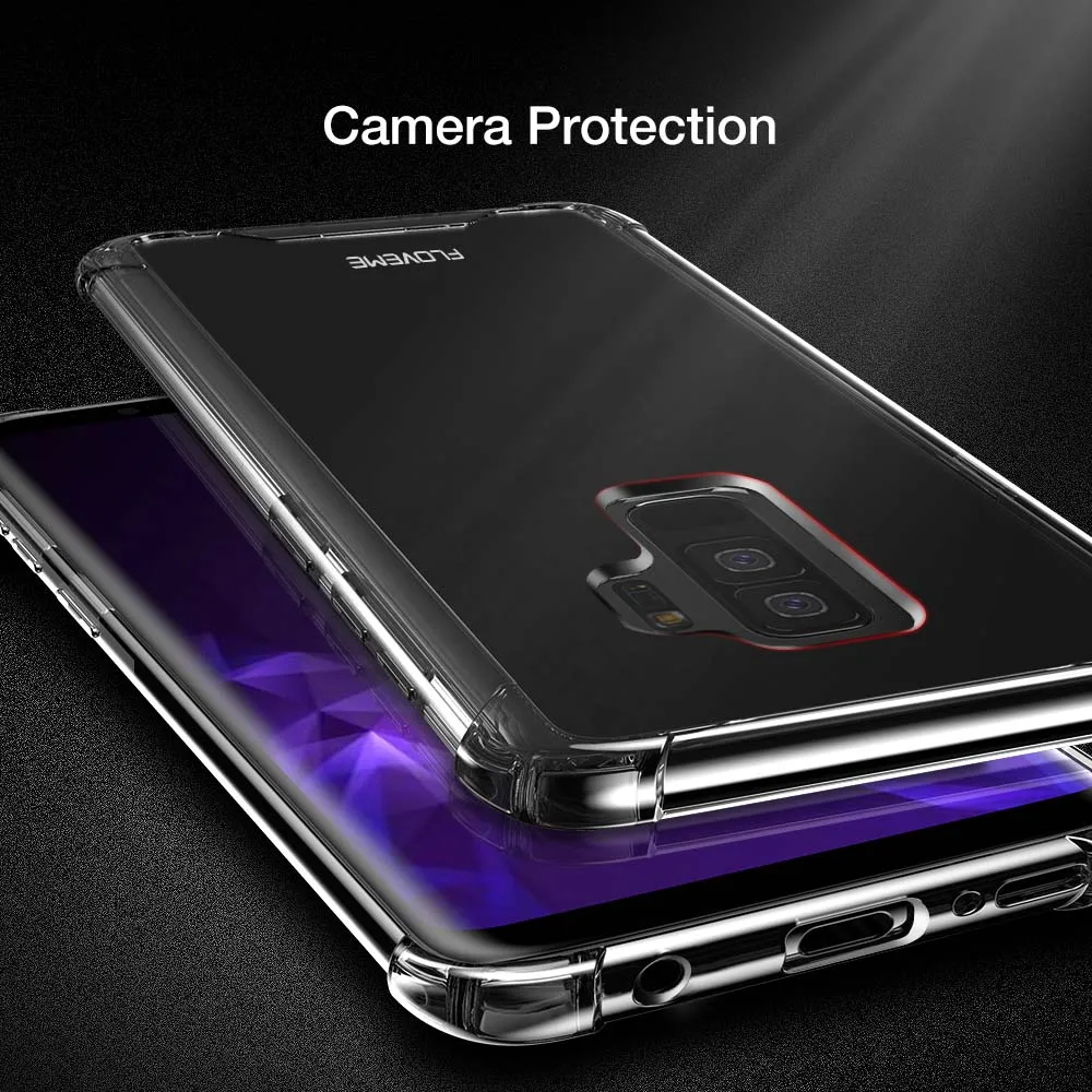Демпфирование водителя антидетонационных чехол для Samsung Galaxy S9 спортивные Crystal White