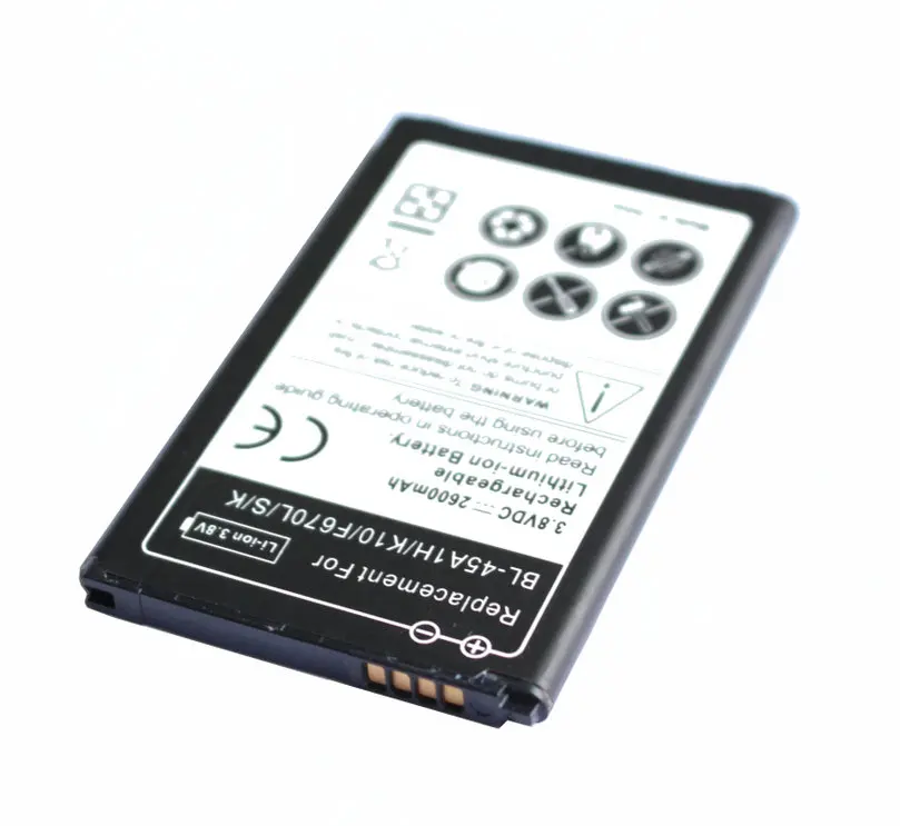 Ciszean 1x2600 мА/ч BL-45A1H BL45A1H Замена Батарея + Универсальный Зарядное устройство для LG K10
