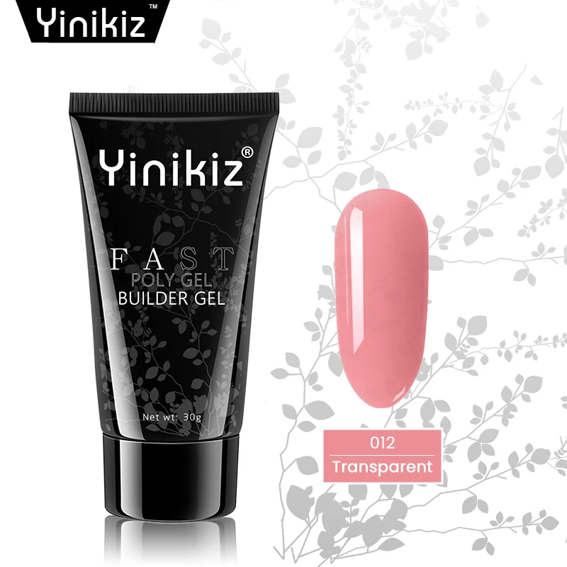 Yinikiz поли гель 30 г УФ Быстрый строительный расширение Камуфляж Светодиодный УФ полигель лак для ногтей гель лак - Цвет: 012