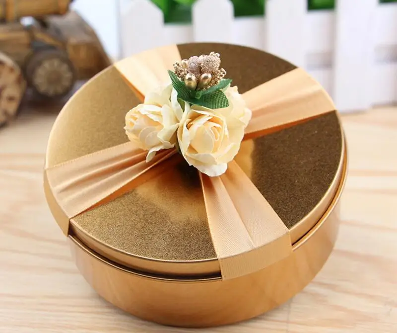 7.5x4.5cm 6 шт./лот, креативная индивидуальность, свадебная Оловянная коробка для шоколада, круглая квадратная коробка для конфет в форме сердца - Цвет: 7.5x4.5cm