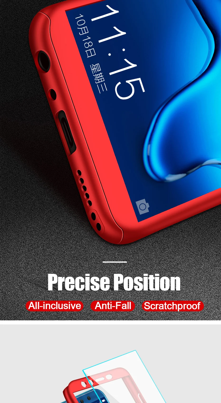Роскошные 360 противоударный чехол для телефона для huawei Honor 20 Pro 20i 10 10i 9 9i 8 P Smart плюс Y5 Y6 Y7 Prime Y9 с Стекло