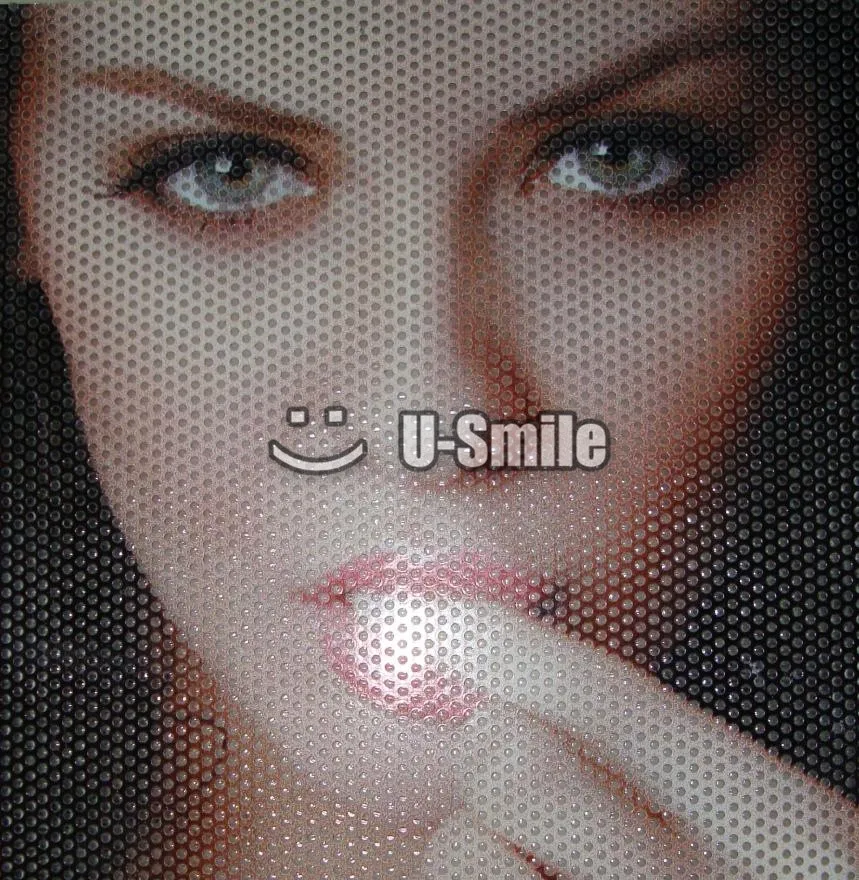 Самоклеящаяся перфорированная виниловая белая односторонняя пленка для печати