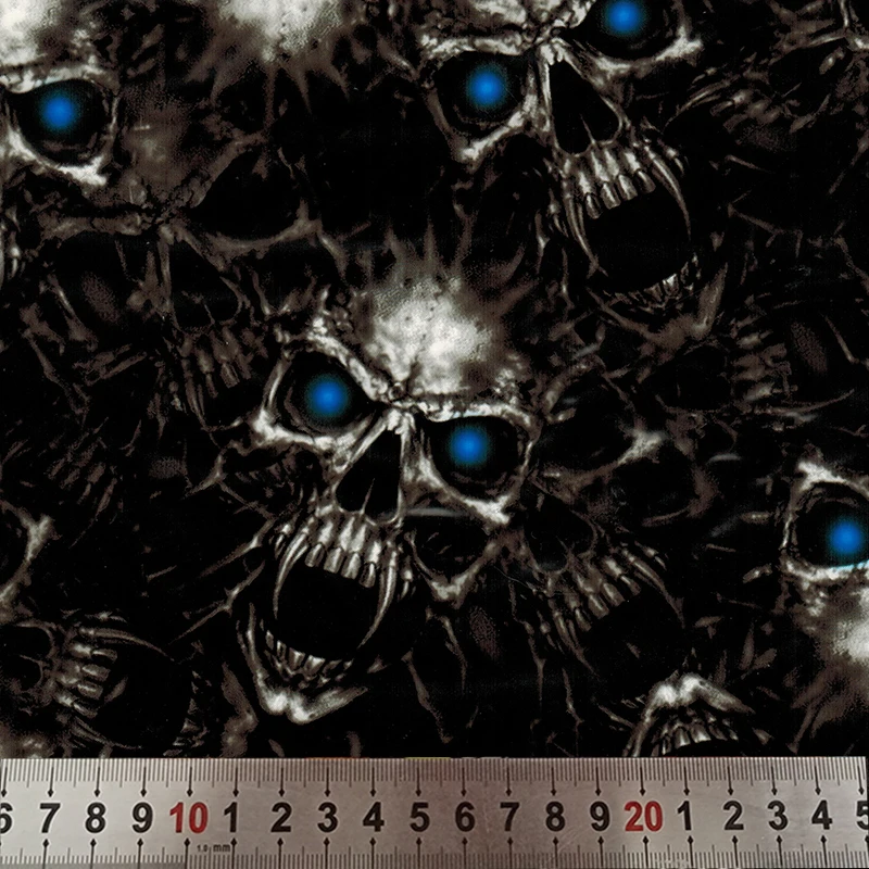 

Hydrographic film-20M length -Width 50cm blue skull desgin hydro dipping WDF1318