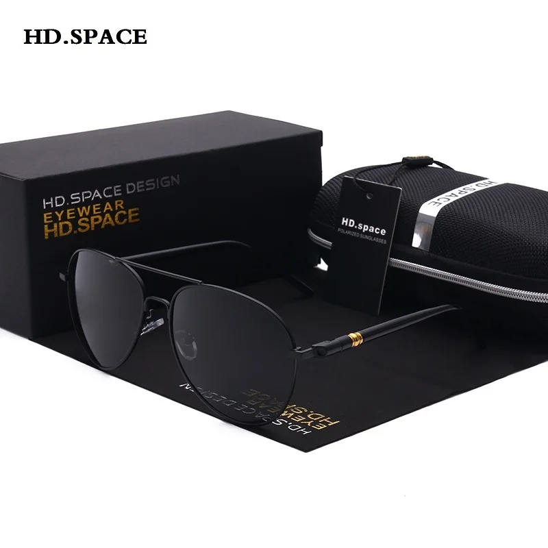 Поляризованные солнцезащитные очки для мужчин роскошные дизайнерские винтажные