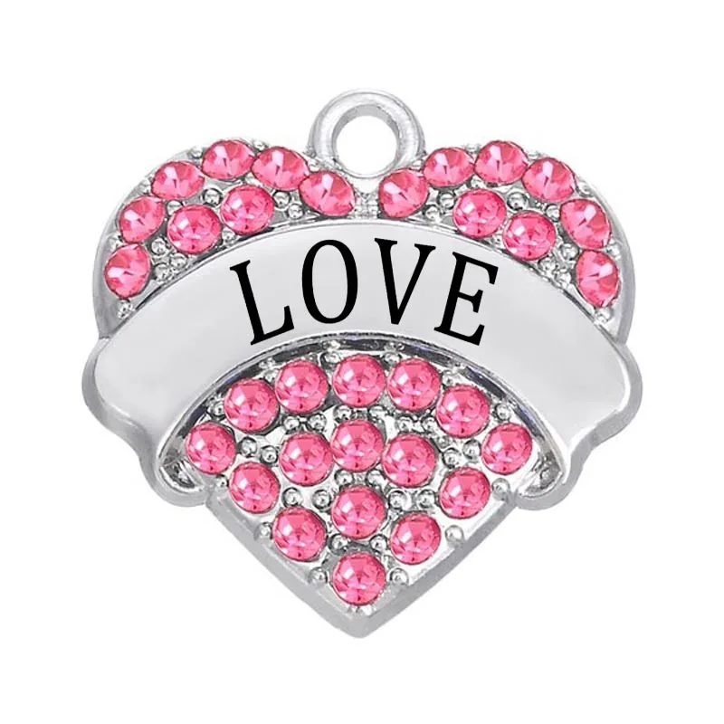 Stylish Valentine's Day Boyfriends Girlfriends Gift Jewelry Love Message Name Heart Pendant Charm | Charms