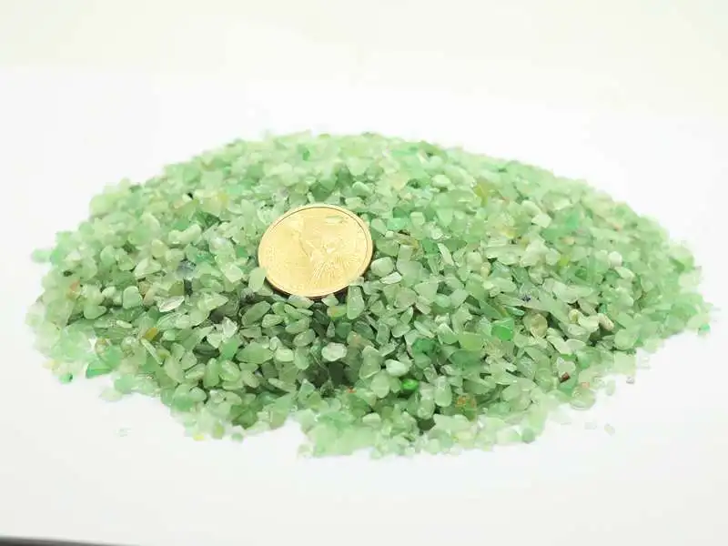 SEVENSTONE с вкраплениями натуральных камней каменные бусины сырой Кристалл Рок песчаник свободные бусины полудрагоценные горшечные аквариумные декорация для пруда - Цвет: Green Aventurine