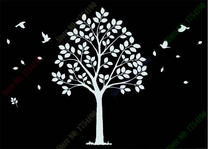 Large Tree Wall Sticker Family Tree Wall Decal DIY Removable Wall Decoration Vinyl Tree Wallpaper