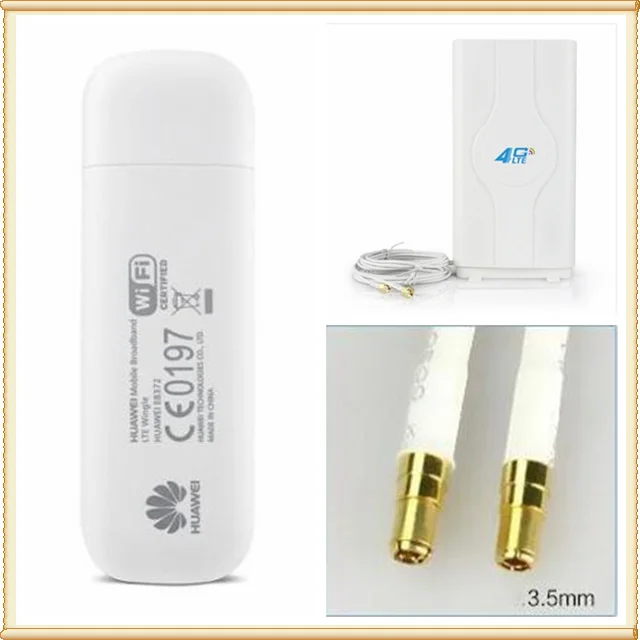 E8372 E8372h-153 150 Мбит/с LTE Wifi модем 4Gusb ключ+ 4 г усилитель Сигнала Антенна 2 м кабель двойной разъем TS9