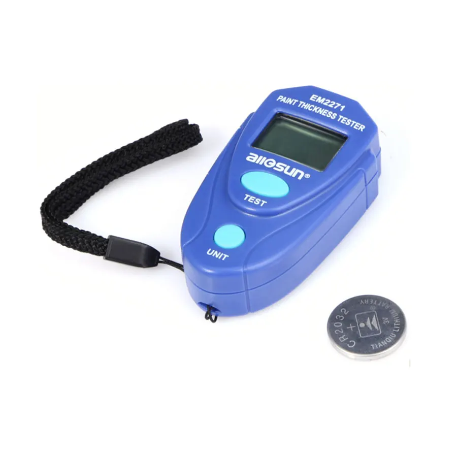 Толщиномер All-Sun EM2271 Цифровой с ЖК-дисплеем измеритель толщины лакокрасочного