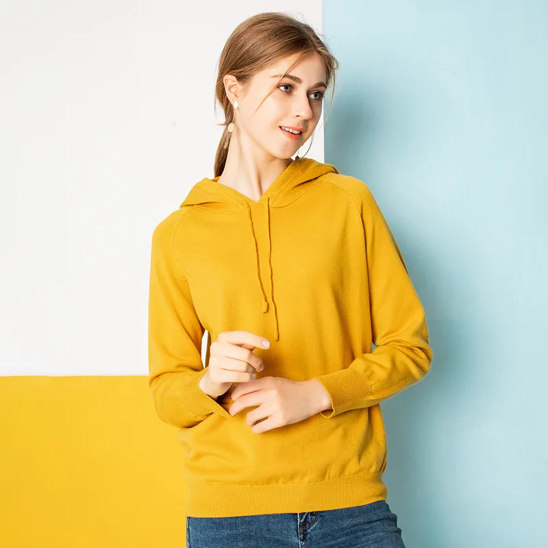 2018 осень Новый Стиль Мода Простой Большой Размеры свободные трикотажные ткани