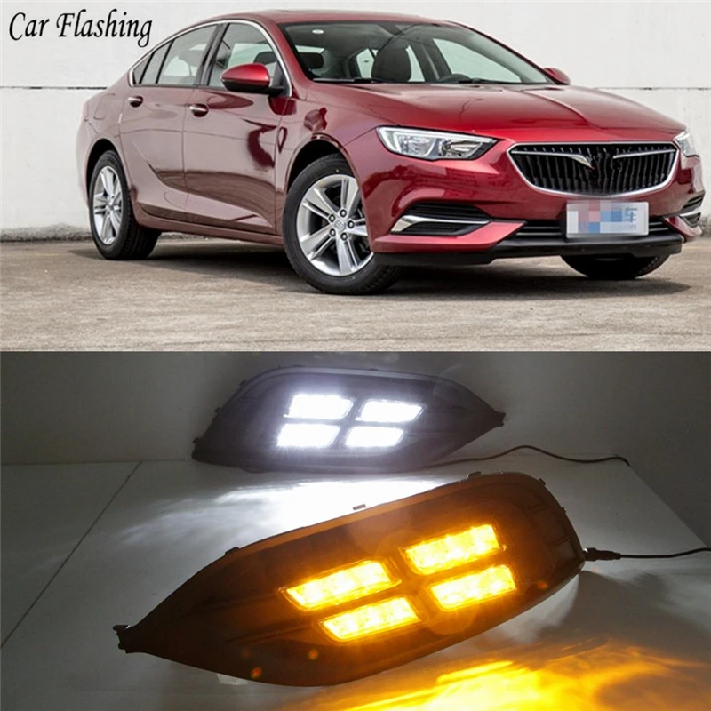 Автомобильные мигающие дневные ходовые огни для Buick Opel Insignia Grand Sport 2017 2018