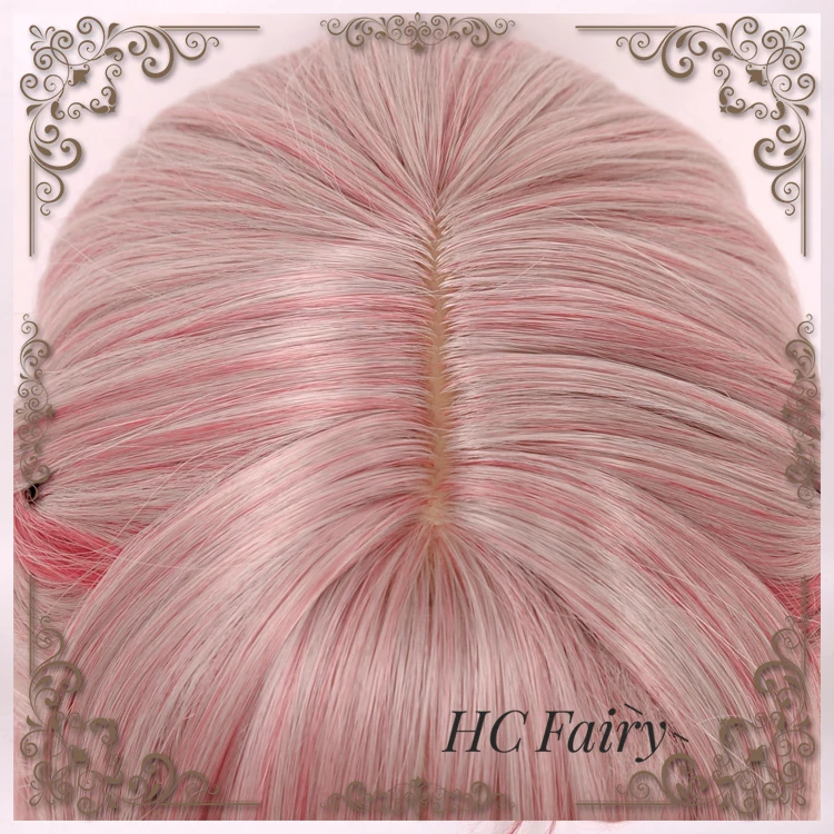 

Lolita Sweet Daily Wig Mixed Pink Girl Long Curly Wavy Body Wave Cosplay Baby Doll Princess Crystal Synthetic Hair Adult Women