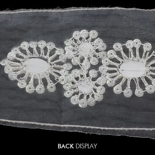 Отделка из полиэстера и ленты бисер блестки стразы 75 мм украшения для шитья