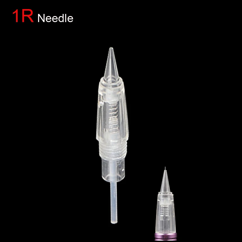 30 шт. тип резьбы стерилизованная Перманентная игла для макияжа 1RL микроблейдинг