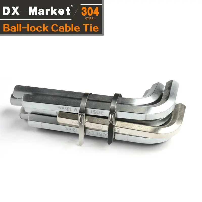 16*450 100 шт. самоблокирующиеся хомуты 304 нержавеющая сталь китайский производитель