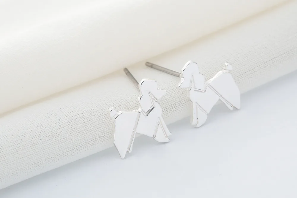 Kinitial 10Pair Lovely Balloon Poodle Dog Stud Earrings In 2 Colors Women's Girl's Children's Earring Toy | Украшения и