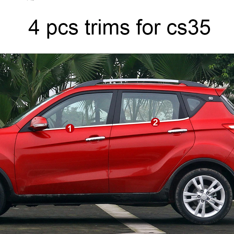 Lsrtw2017 304 нержавеющая сталь окна автомобиля планки для changan cs35