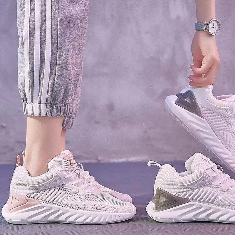 Женская Повседневная обувь летняя дышащая Спортивная на платформе простая