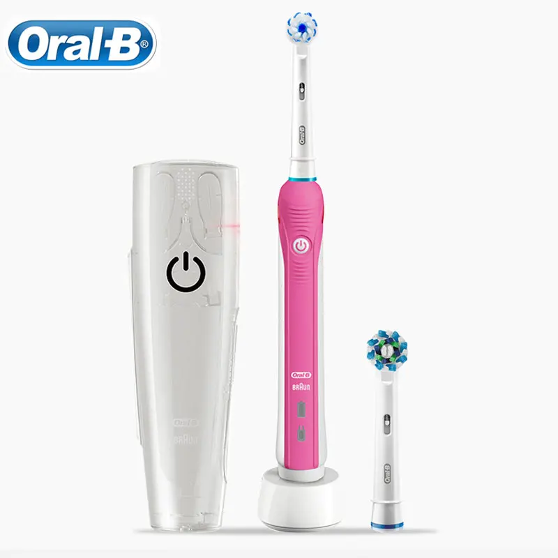 Oral B Pro2000 Электрический Зубная щётка 2 щетки многопользовательские режимы функции