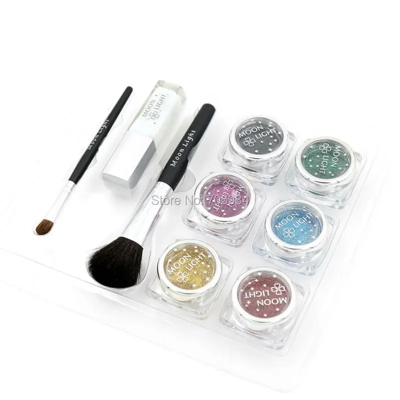 Набор для временного тату набор боди-арта с блестками 6 видов цветов | Красота и