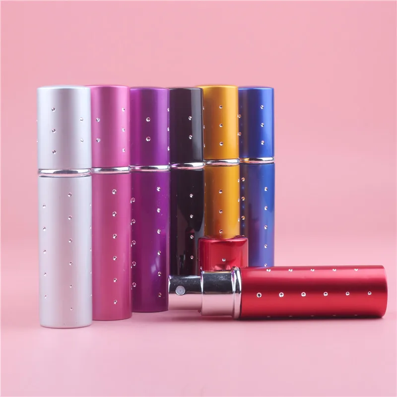 

Mini 10ml Portable Mini Perfume Bottle Vaporizador With Package 7Colors Parfum Bottles For Spray Scent Pump Case Hot Selling