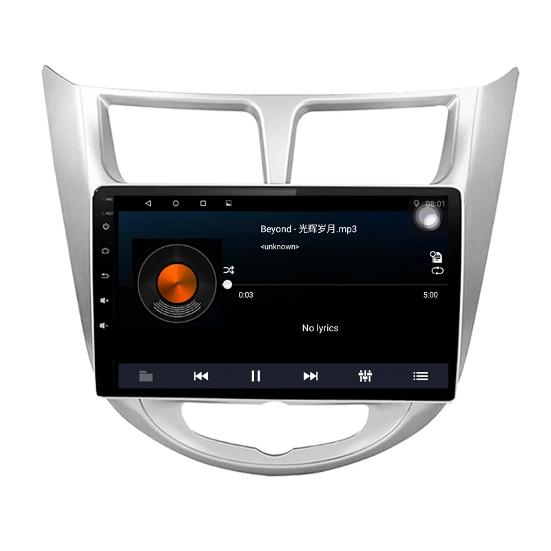 Автомобильный GPS навигатор 10 2 дюйма для Hyundai Verna Solaris Accent четыре ядра Android 9 1 ГБ ОЗУ