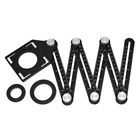 Регулируемый многоугольный шаблон шкала 6 складные Четырехсторонние линейки измерительный инструмент Бесплатная доставка