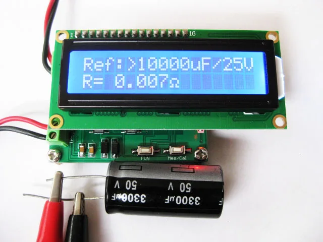Тестер внутреннего сопротивления батареи конденсатора ESR предлагаемый онлайн