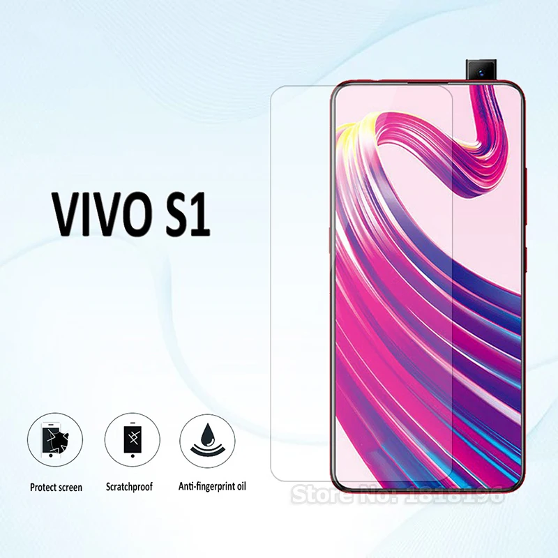 

Взрывозащищенное Закаленное стекло Vivo S1 9H для смартфона, Передняя Защитная пленка для Vivo S1 6,53, стеклянный чехол