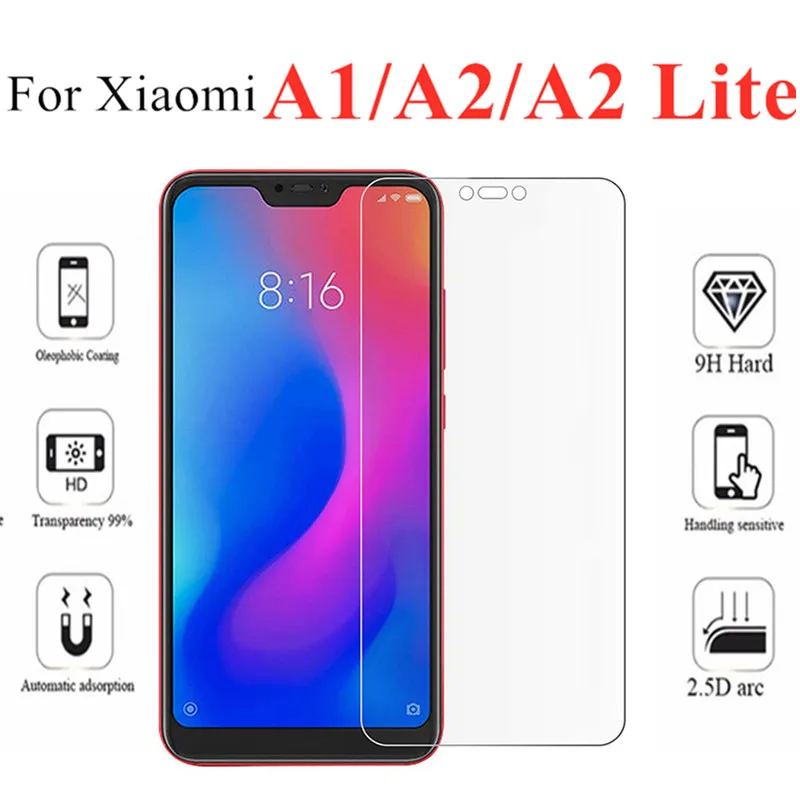 Защитное стекло для xiaomi a2 lite xiaomei ksiomi a1 a2lite экрана закаленное xiomi xiao mi 2a 1a|Защитные