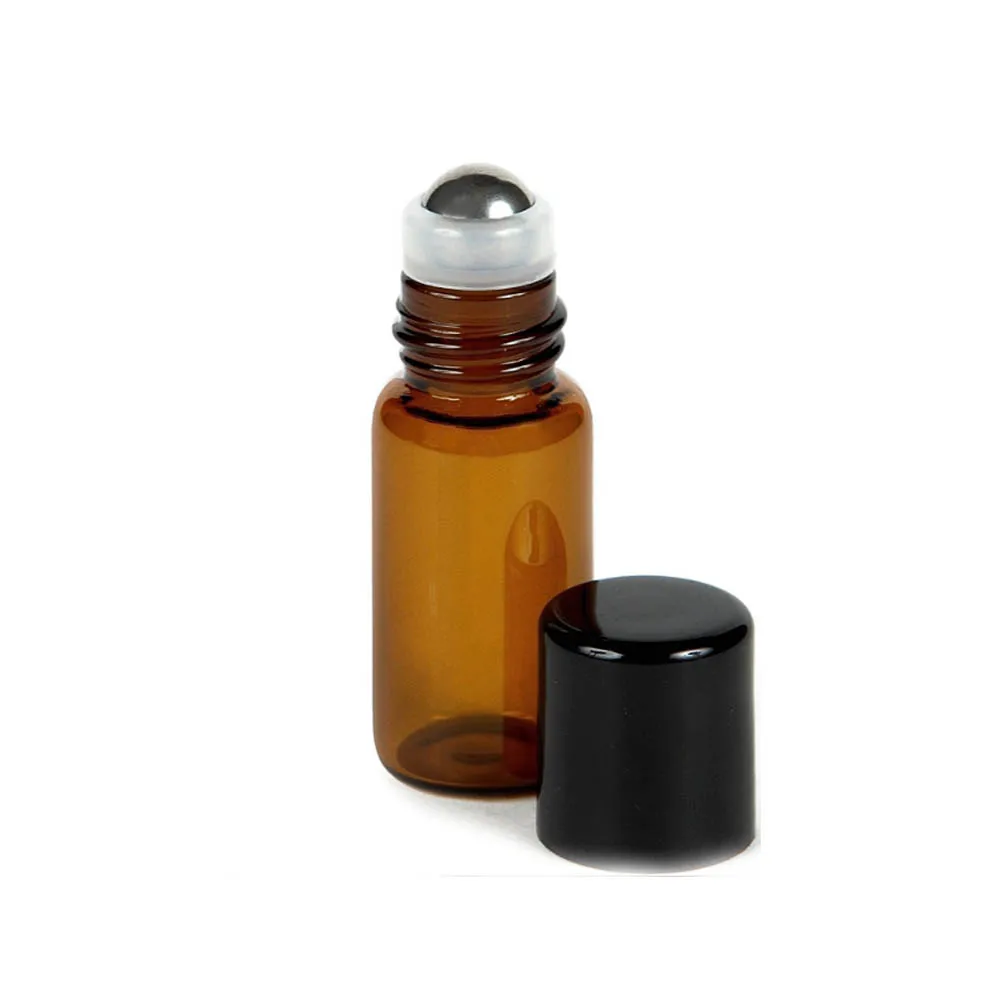 3 мл Кобальт Синий Янтарный стеклянный рулон на бутылках с шариками из