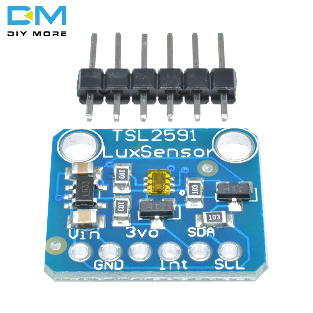 Diymore TSL2591 IIC I2C свет Сенсор Breakout модуль высокий динамический диапазон цифровое табло TSL25911FN 3,3 5 V электронная доска «сделай сам»