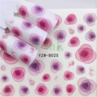 Переводные наклейки для ногтей Фэнтези фиолетовый розовый красный цветок наклейки для маникюра декор для ногтей обертывания наклейки