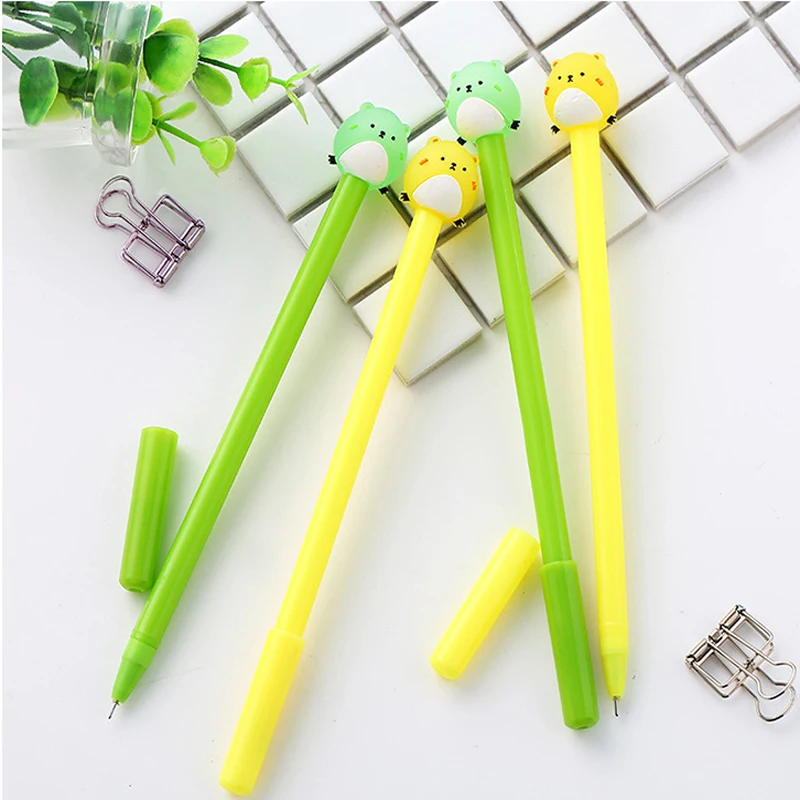 1pc random Гелевая ручка Kawaii креативная Милая Ручка Маленькая углеродная ручка на водной основе различные дополнительные офисные школьные принадлежности канцелярские принадлежности - Цвет: 1pc random