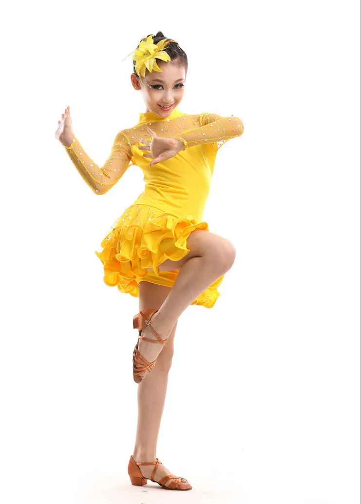 Новейшее сексуальное кружевное платье с длинным рукавом для девочек детские