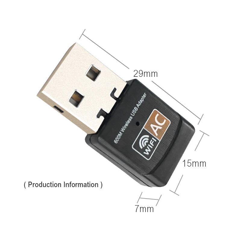 USB- 600 / AC600 2, 4  5  802.11b/n/g/ac