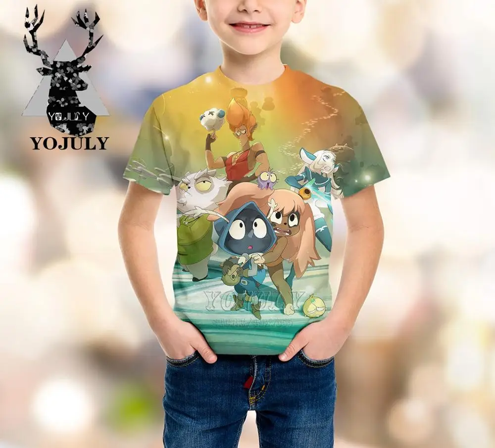 YOJULY wakfu harajuku/детская одежда с 3d принтом для мальчиков и девочек-подростков детская футболка горячая Распродажа, модные футболки Modis с круглым вырезом, A237