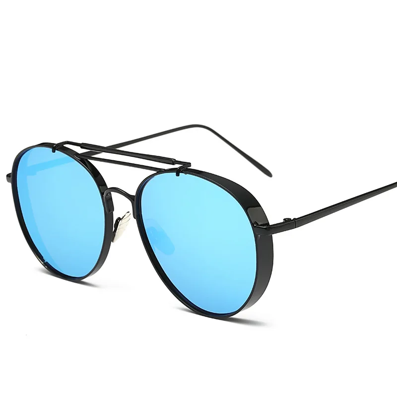 Готический круглый Рамки Солнцезащитные очки для женщин Для мужчин