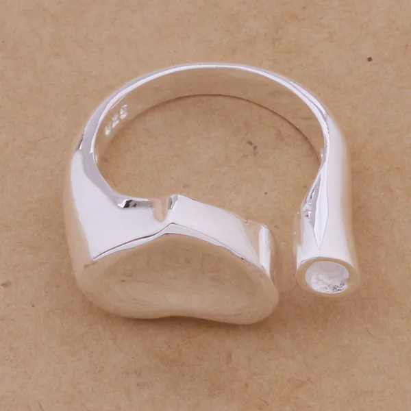 2016 серебро Модные украшения в форме сердца открытие кольцо для Для женщин мужчин