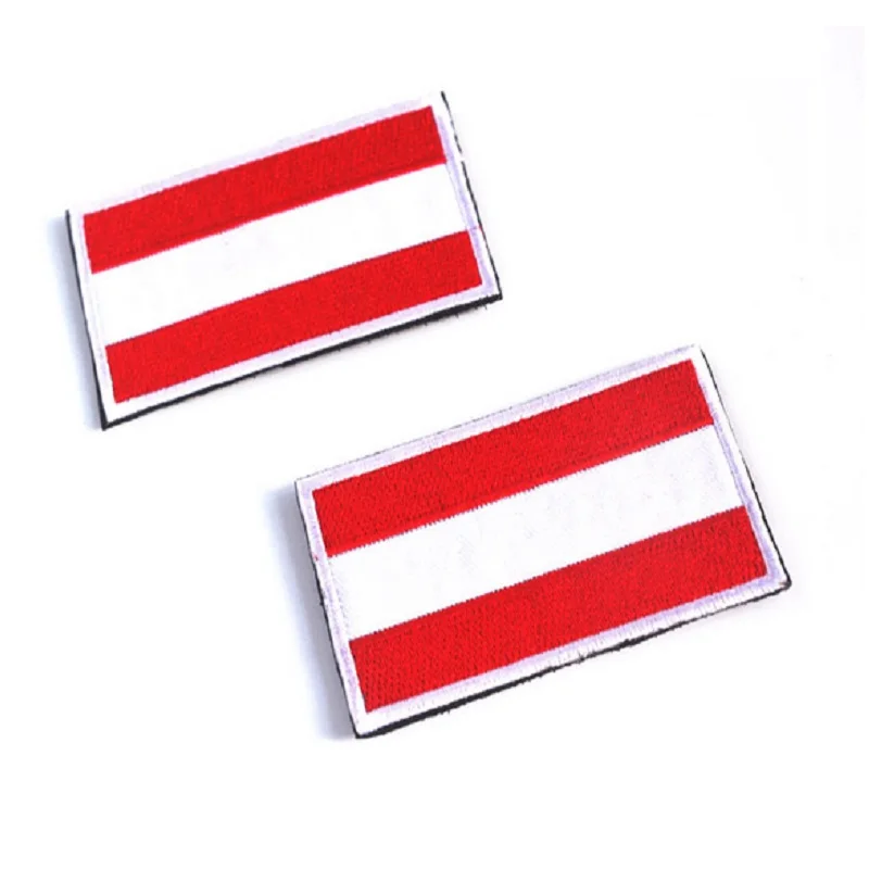 3 шт./лот 3D вышивка волшебные наклейки контуры и крючок Австрия Флаг патч повязки