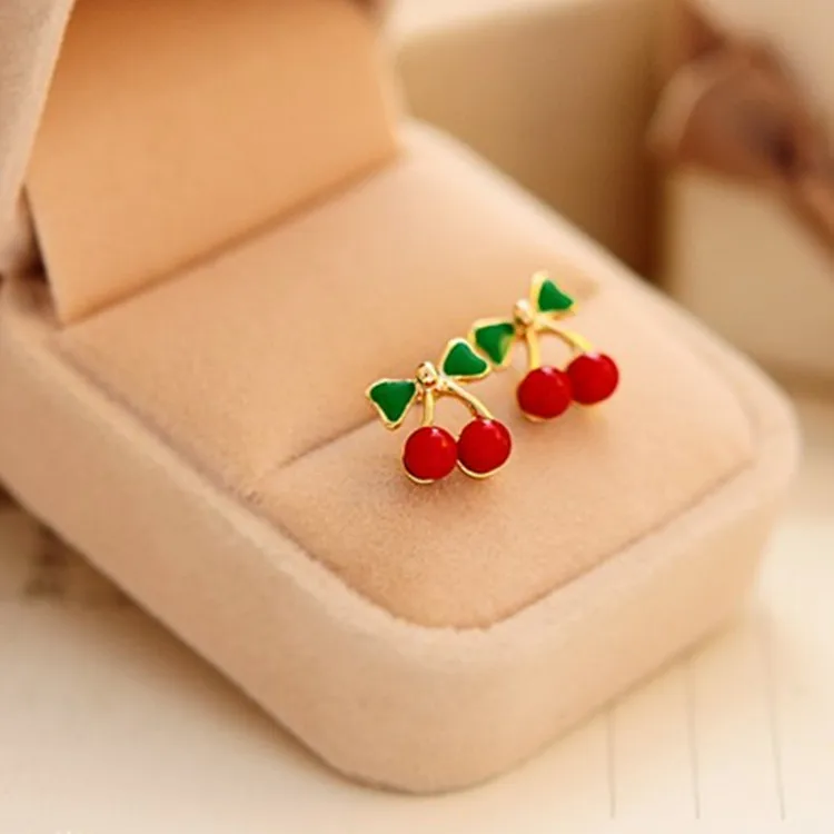 Женские серьги с золотым покрытием Boucle D'oreille Femme Brincos новые Изящные красными