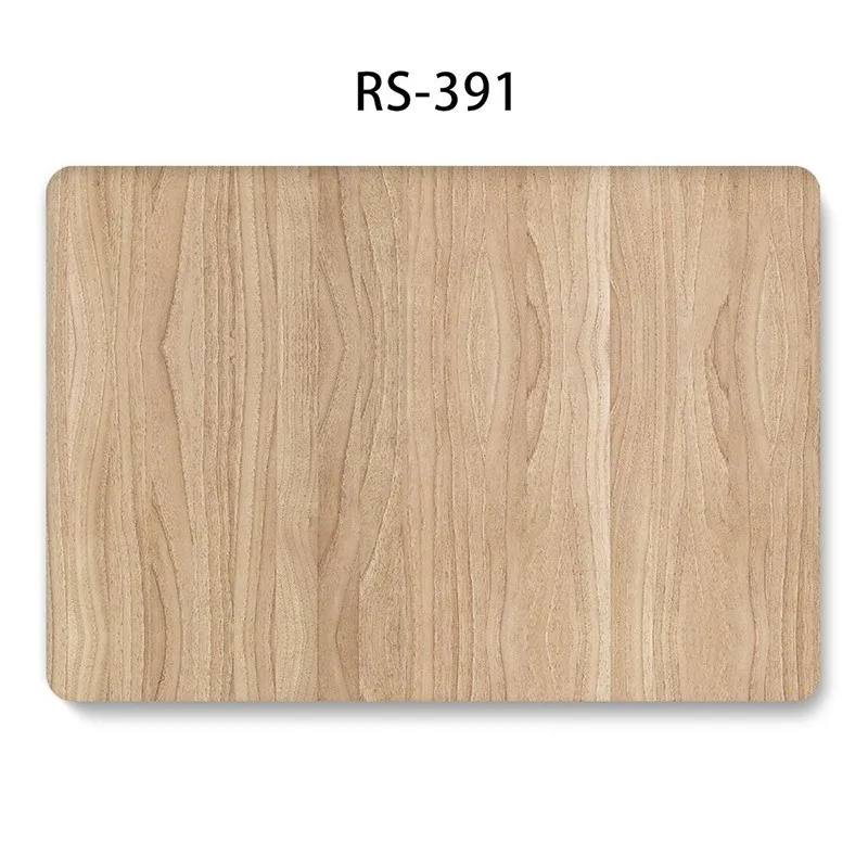Модный чехол для ноутбука с деревянной росписью для MacBook retina Pro Air 13 15 12 дюймов, жесткий противоударный чехол s для A1990 A1706 A1398, чехол из ПВХ - Цвет: RS 391