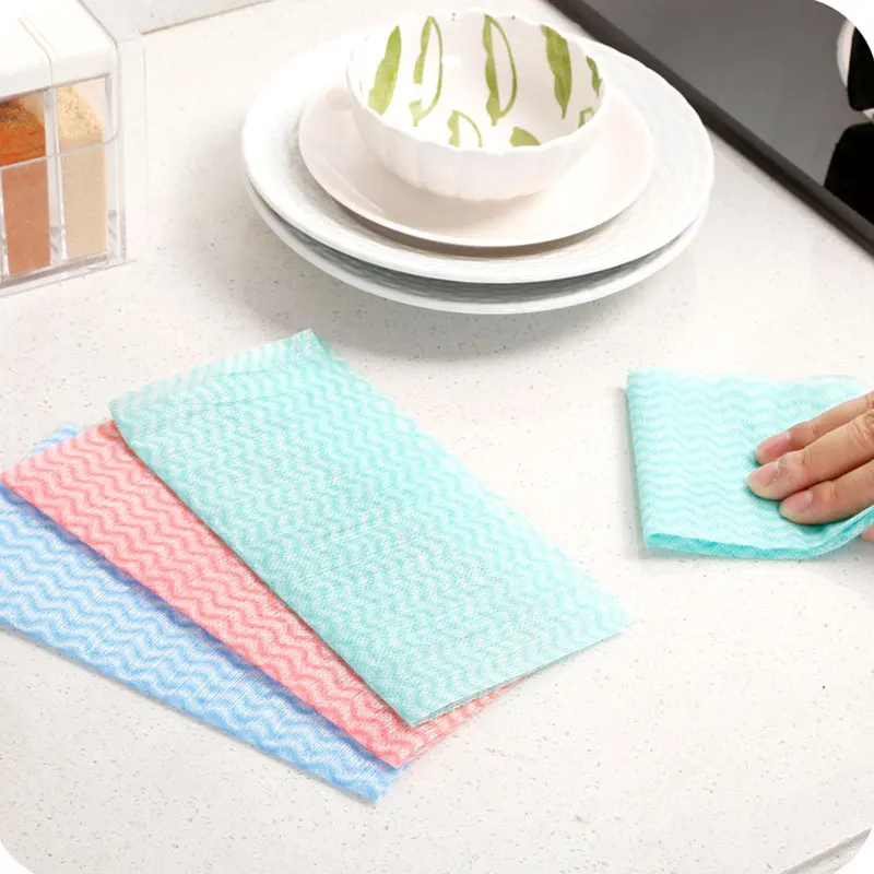 80 шт./пакет одноразовые нетканые Тряпичные кухонные многоцелевые съемные