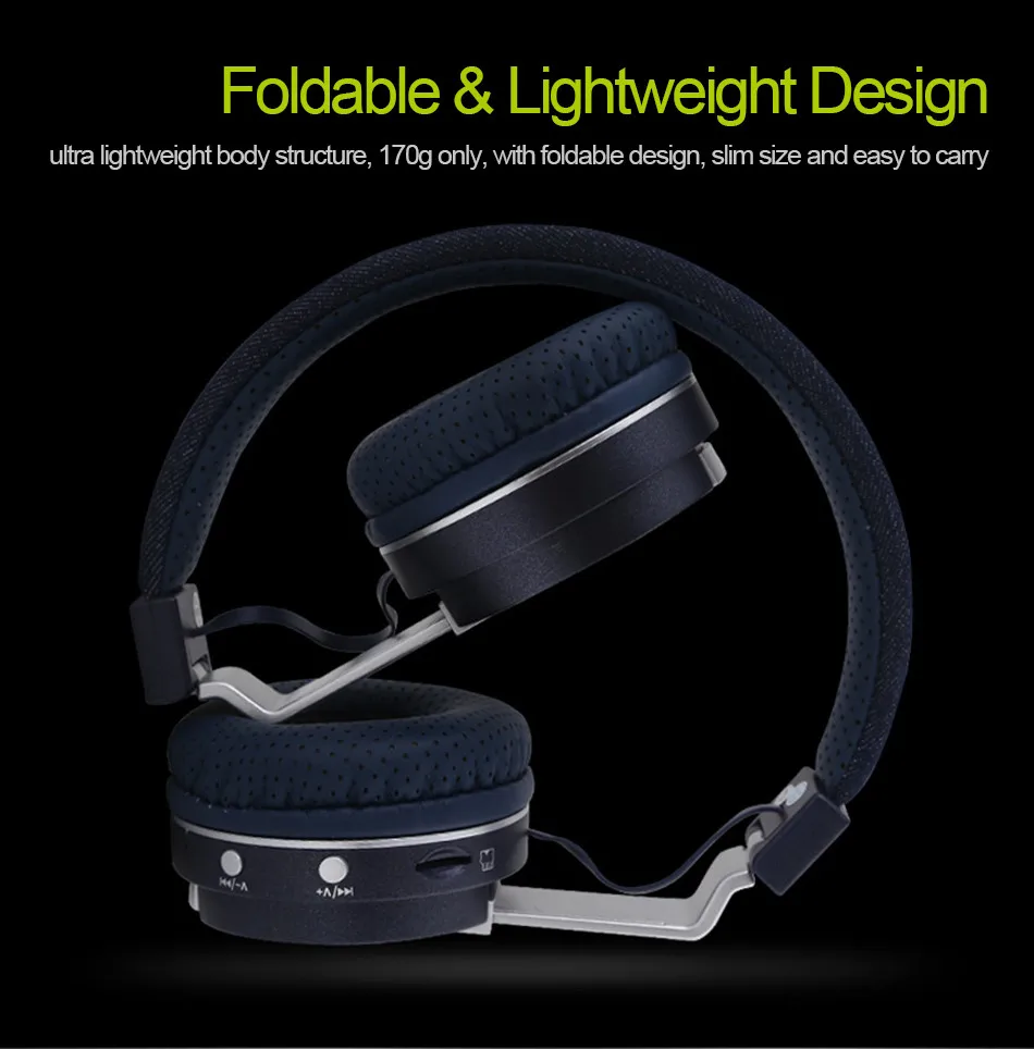 ZEALOT B17 стерео беспроводные наушники Bluetooth гарнитура TF карта Handsfree с микрофоном
