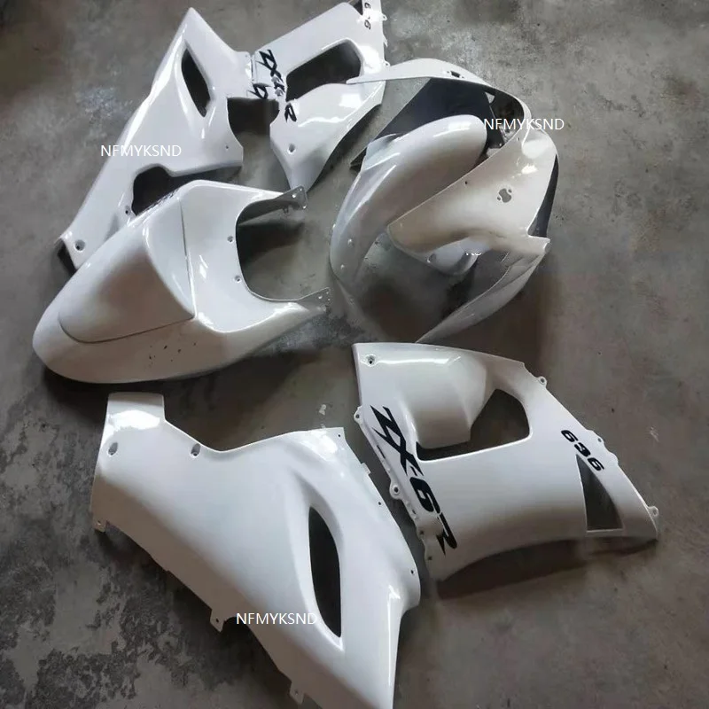 Впрыска ABS обтекатель комплект боди для Kawasaki Ninja ZX6R 636 05-06 2005-2006 мотоцикл белый