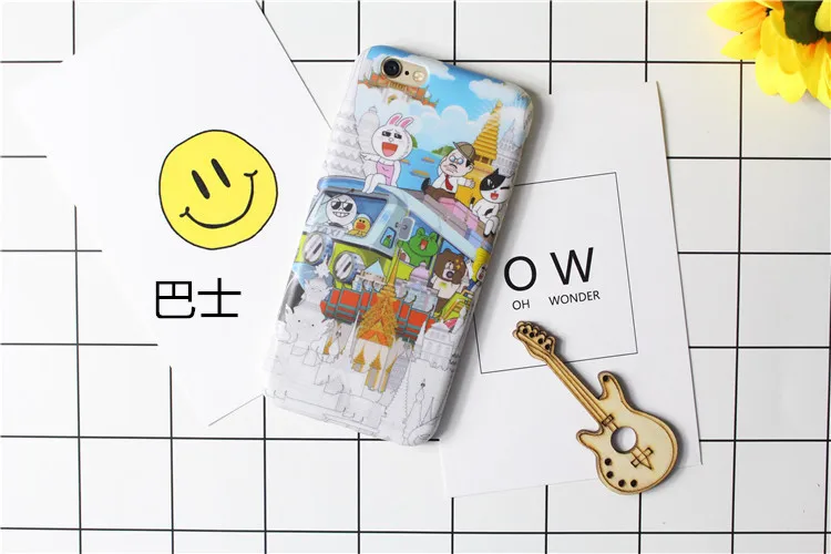 2017 Cute Cartoon Phone Case For apple iPhone 6s Cases Soft silicon IMD matte tpu Cover Coque Fundas iphone 6 Plus |